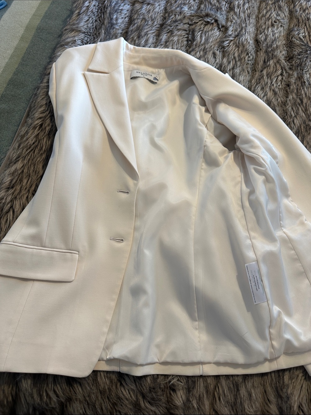 The Bennett Jacket - Italian Wool Twill - Ivory - Picture 3 of 4